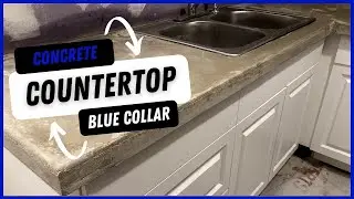 How to build a concrete countertop