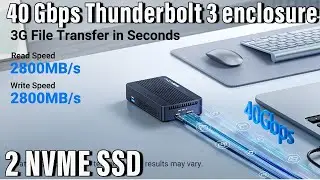 Acasis Thunderbolt 3 SSD Enclosure Review: 40Gbps Speed & RAID Power! ⚡ | Unboxing & Test