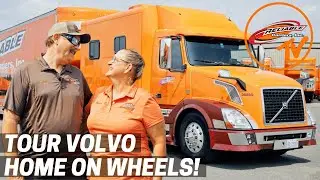 Trucking Life Over-the-Road in Auto Transport Couple's Volvo Custom Sleeper | Reliable Cribs S4E4