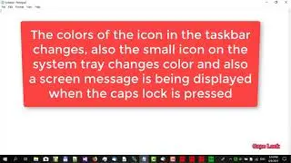 How to get notified when the caps lock is on with Key Status Indicator 4dots