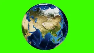 ROTATING EARTH GREEN SCREEN VIDEO 3D ANIMATION FREE GREEN SCREEN