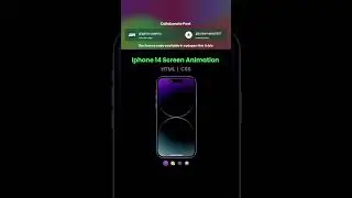 iphone 14 screen Animation #html  #iphone14 #css #css3 #coding  #shorts #software #programming