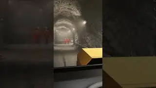 Mining Animation: Mine Truck Navigating the Underground Mining Site