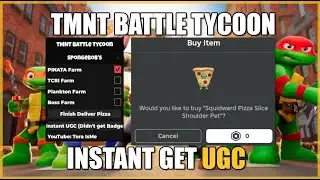 [🍕FREE UGC LIMITED] TMNT Battle Tycoon Script Hack • Instant Get UGC & More! [Squidward Pizza]