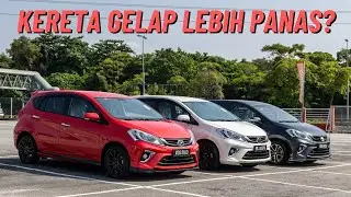 Kereta warna gelap lebih panas?