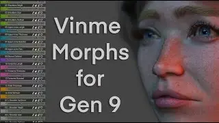 Vinme Morphs for Genesis 9 : over 300 morphs (overview) DAZ.