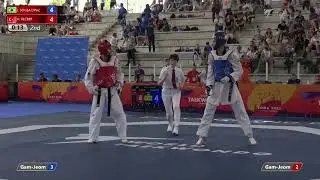 106 M-68kg R-32 SOUZA DINIZ Joao victor BRA 🔵 vs 🔴 RECBER Hakan TUR I Rome 2022 World Taekwondo GP