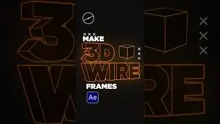 Make 3D Wireframe Text in After Effects