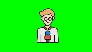 Green screen Line Art Avatars | Animated Avatar Sticker | Free Download