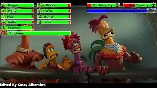 Chicken Run: Dawn of the Nugget (2023) Final Battle with healthbars 3/3