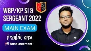 WBP SI 2021 - KP SI & Seargent - English Syllabus and Preparation - Report - Translation - Precis