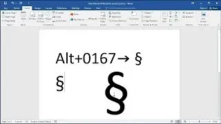 How to type the section sign (§) symbol: How to Create the Section Symbol (§) in Documents