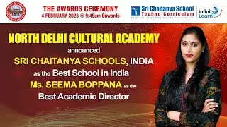 Sri Chaitanya Schools | NDCA Best School in India &  Best Academic Director | Awards Ceremony | Live