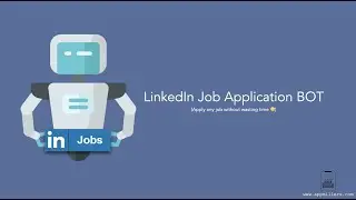 Automating Job Applications on LinkedIn using Python BOT - Selenium.