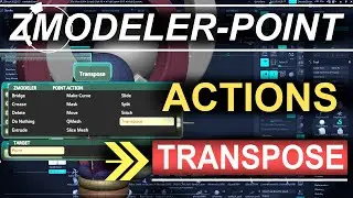 ZBrush - ZModeler Point(Actions) - Transpose