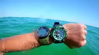 Погружение под воду с часами Skmei 1167 Smael 1545 Skmei 1155 Waterproof test 50М in sea, отзывы