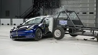 2019 Tesla Model 3 side IIHS crash test