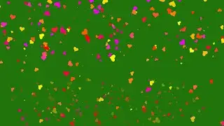 copyright free || Flying Hearts Green Screen Effects || HD Background Video