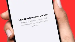 Fixed✅Checking for a software update failed because you are not connected to the internet 2024 iOS17